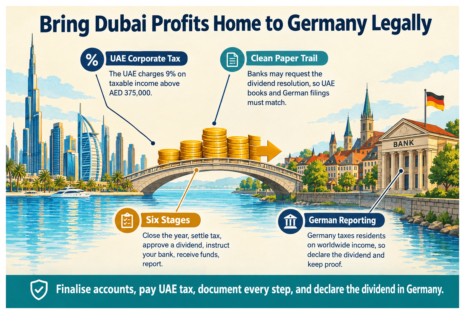 Infographic: Repatriating Profits From a Dubai Company to Germany
