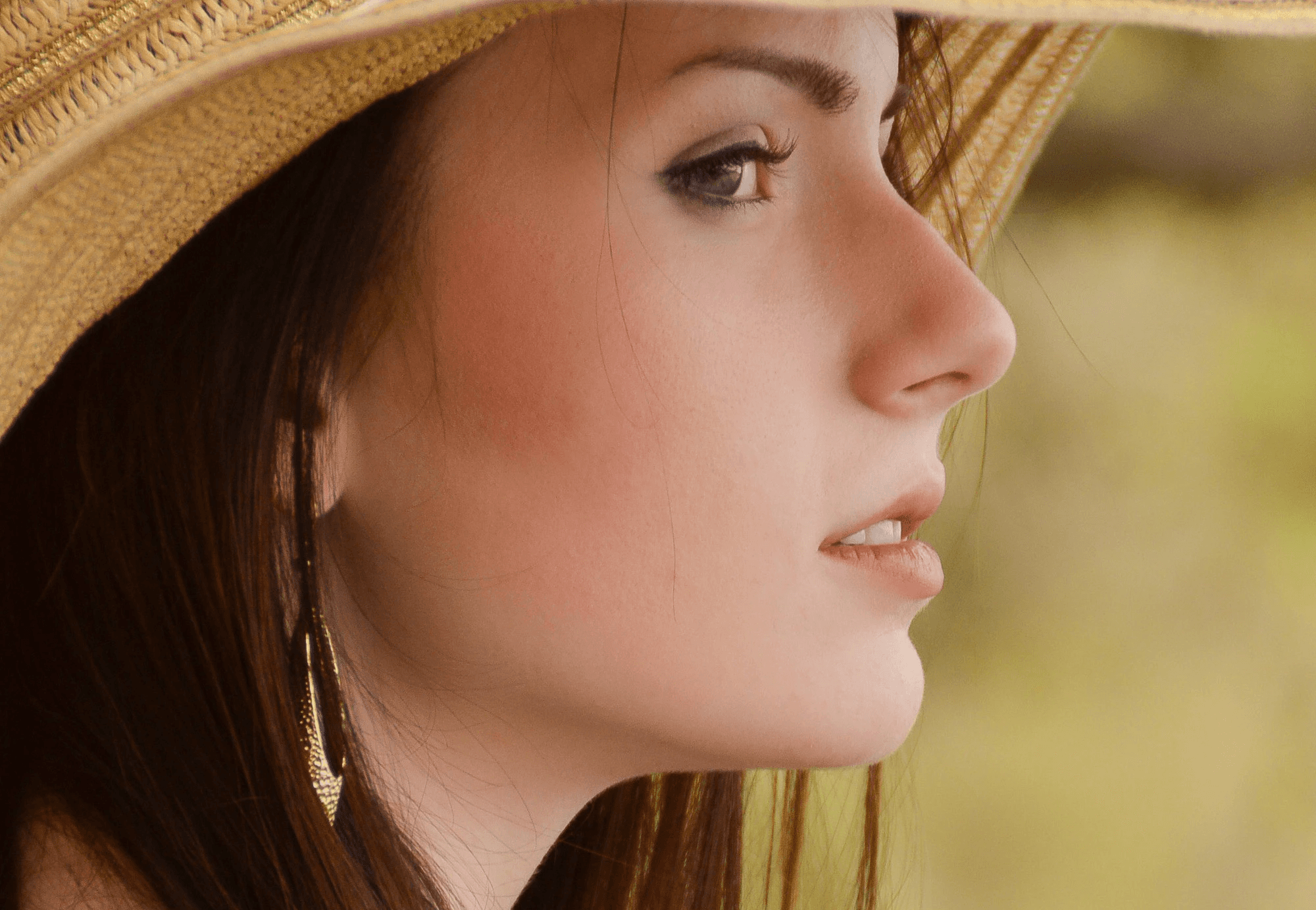 post-facial face close-up