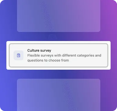 CultureQuest culture survey platform showing flexible employee survey framework for culture risk detection