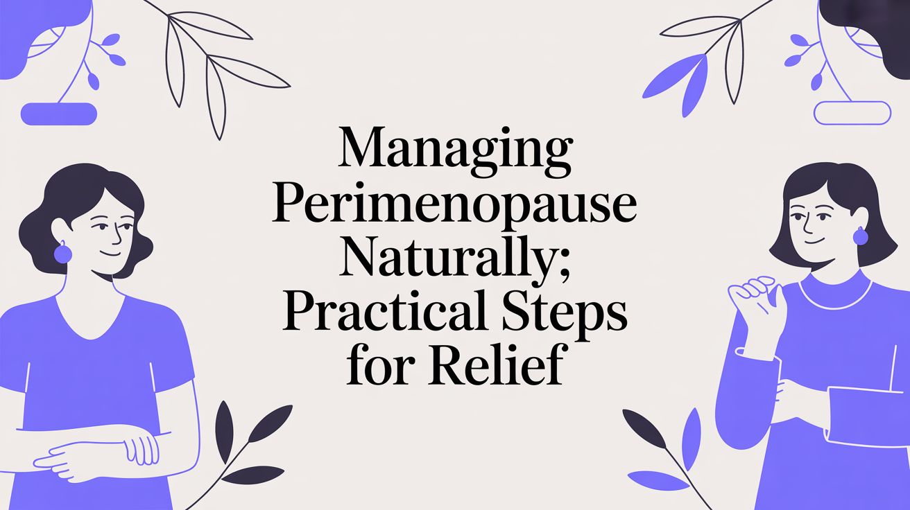 Managing perimenopause naturally: Practical steps for relief