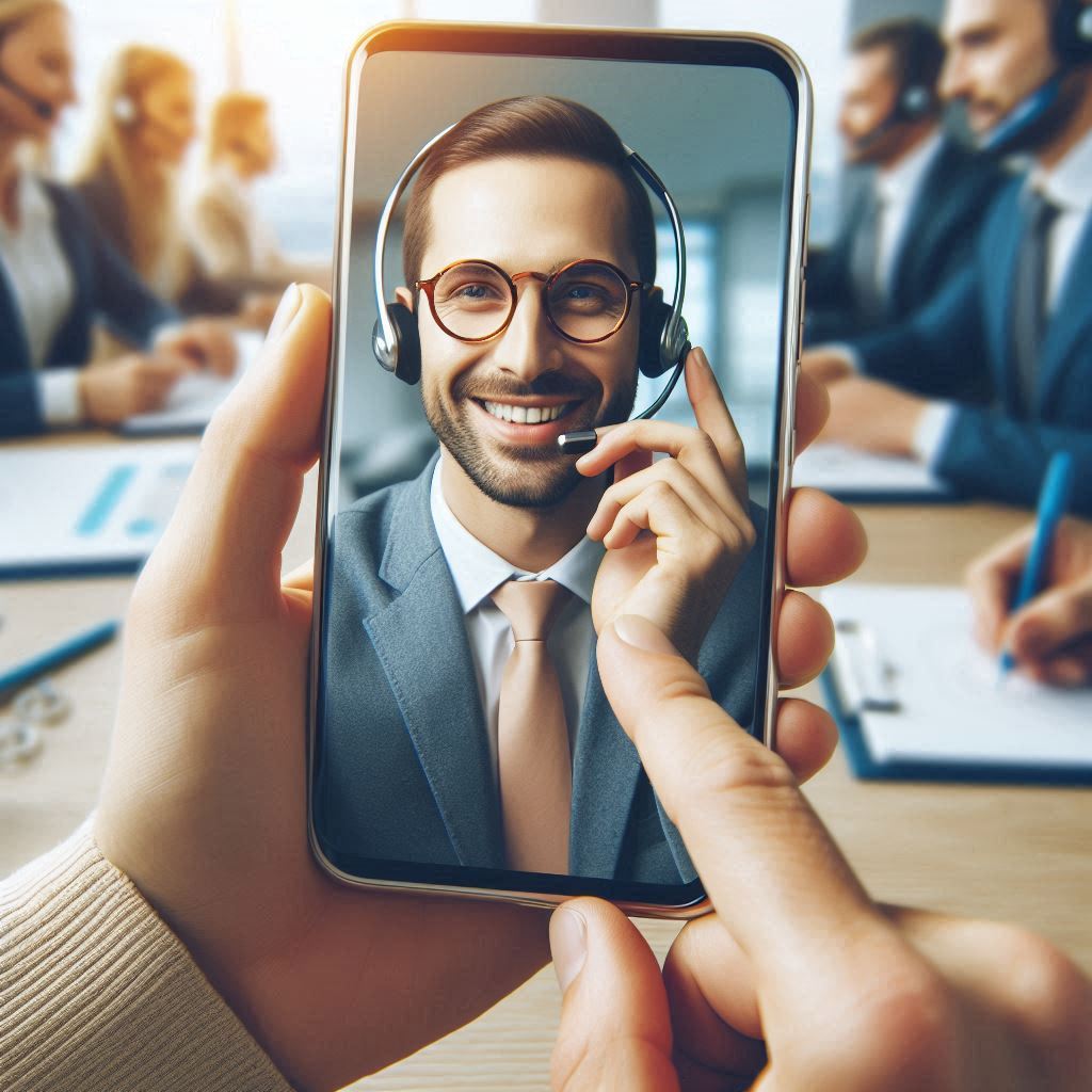 homem atendendo telefone