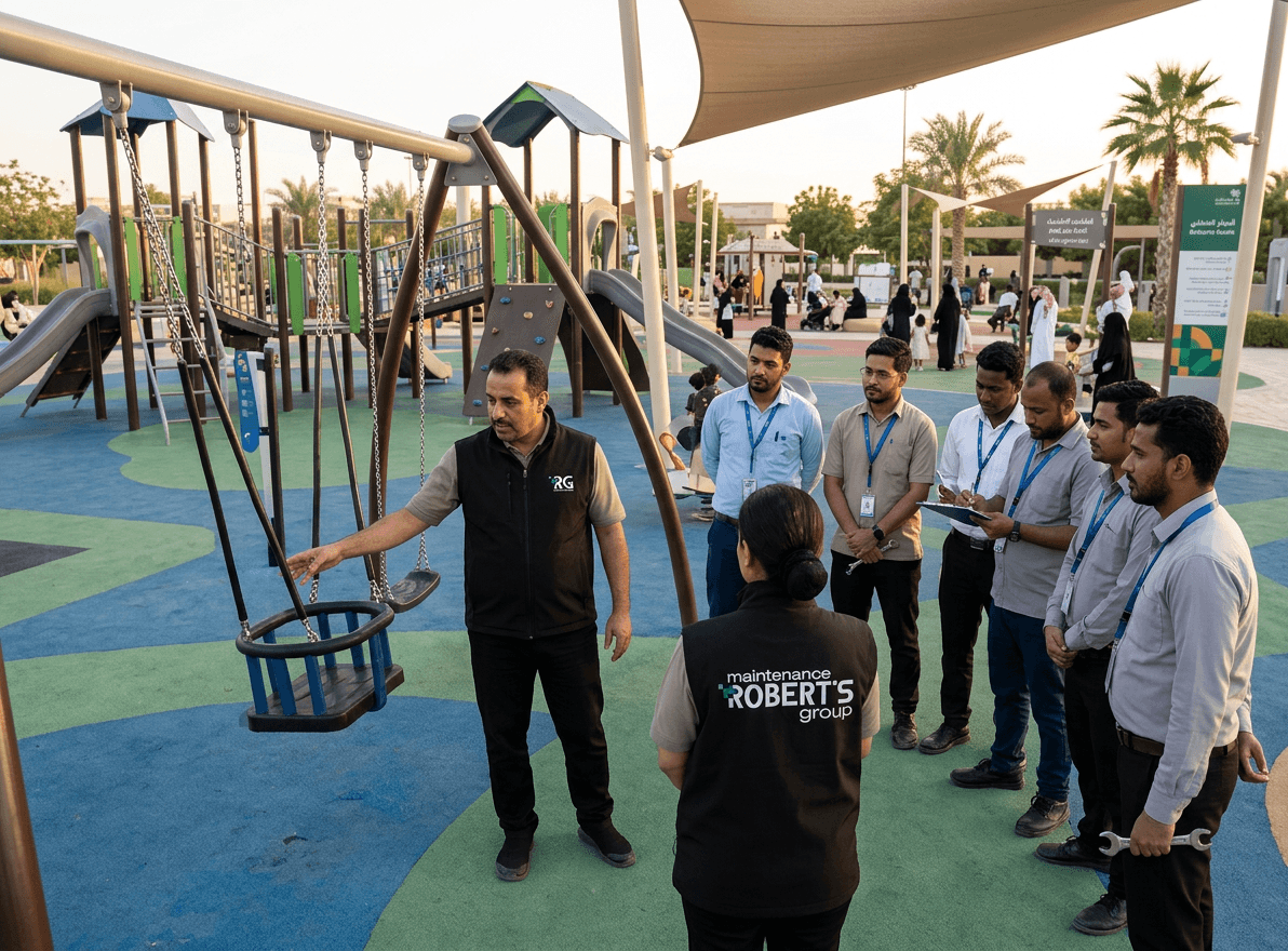 staff training in playrgound