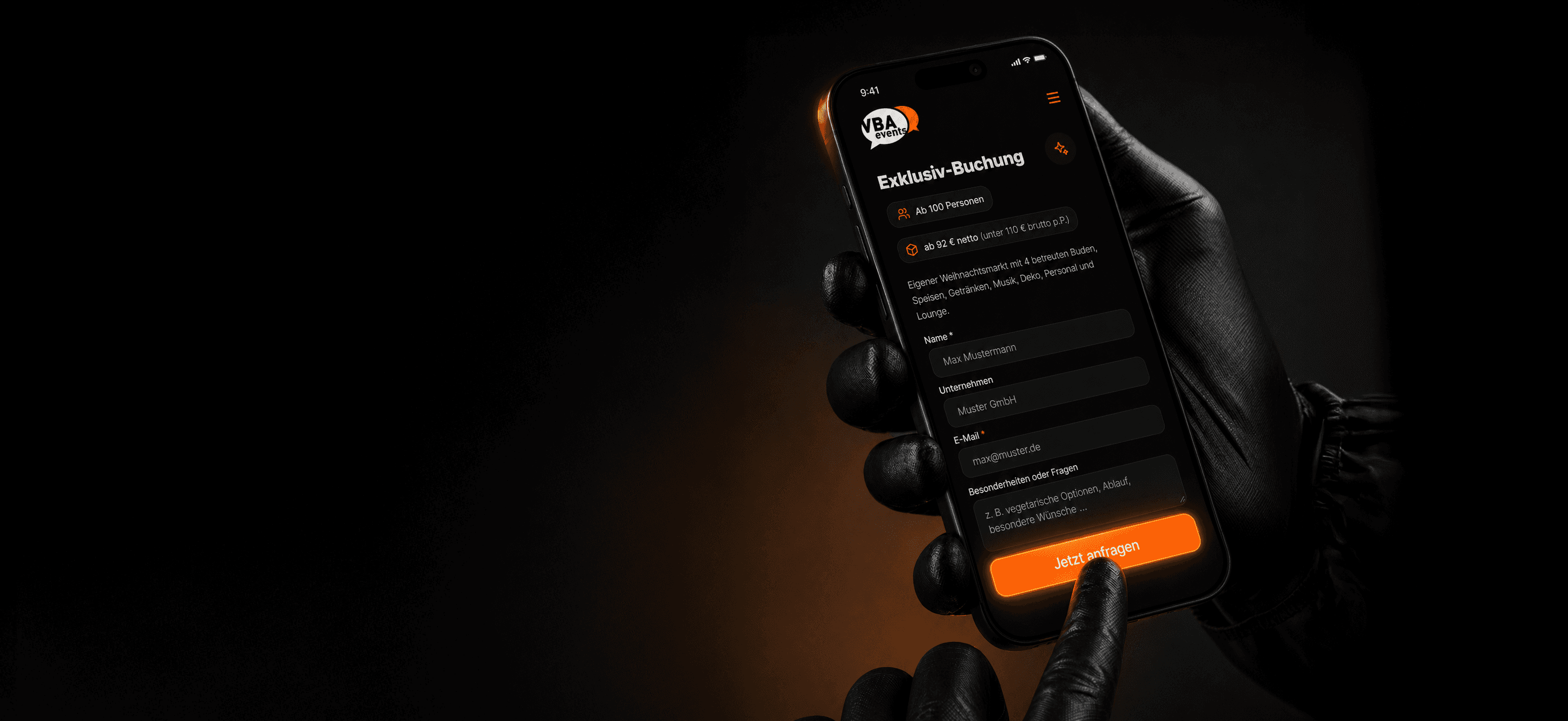 VBA Events Wintertraum als Motiv einer Sales-Marketing-Kampagne