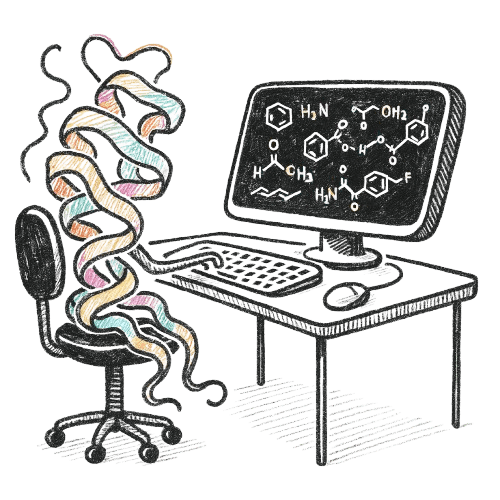 Illustration of a Protein Helix Character Using a Computer to Analyze Molecular Structures