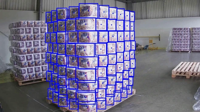 pallet product counting and pre-loading failure identification