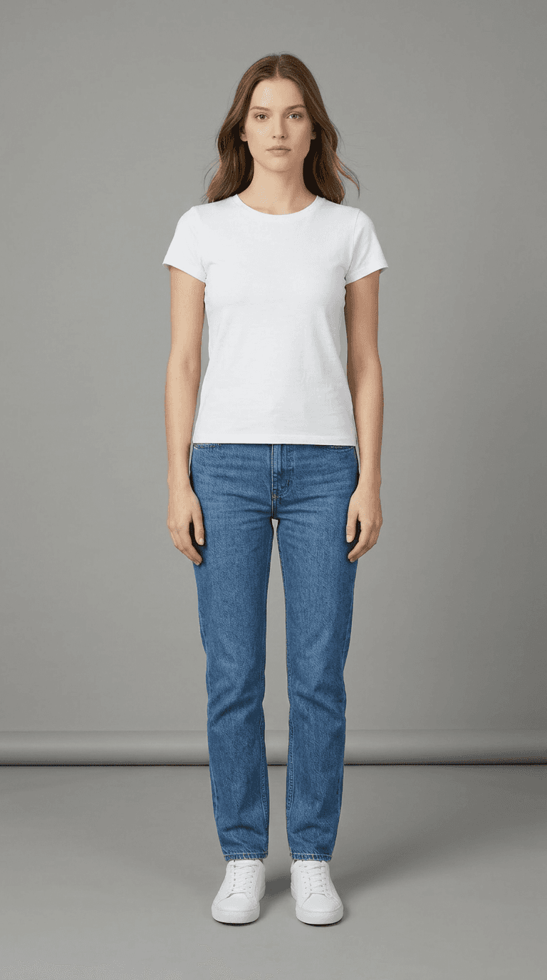 AI female model generation for ecommerce — clean studio background, AI fashion content workflow