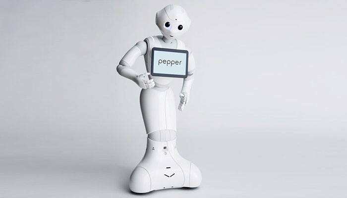 Pepper, a humanoid robot, at Oakland International Airport (OAK)