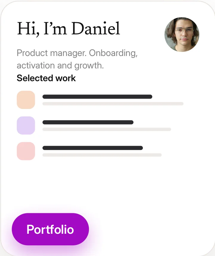 Portfolio card