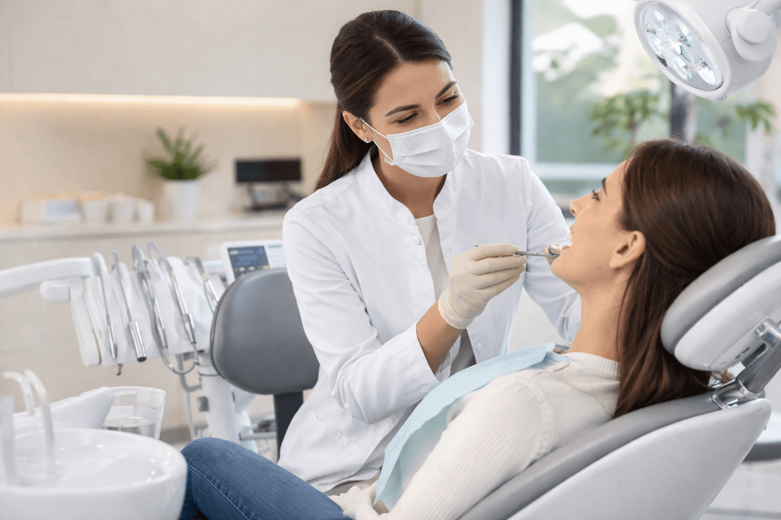 dentista atendendo paciente