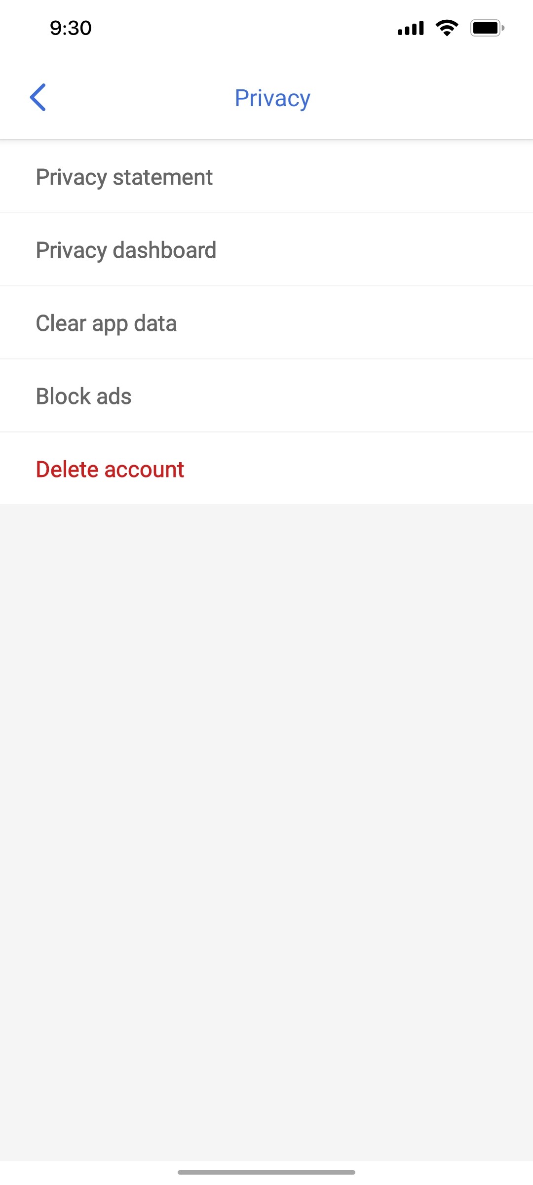 Microsoft Copilot Privacy screen
