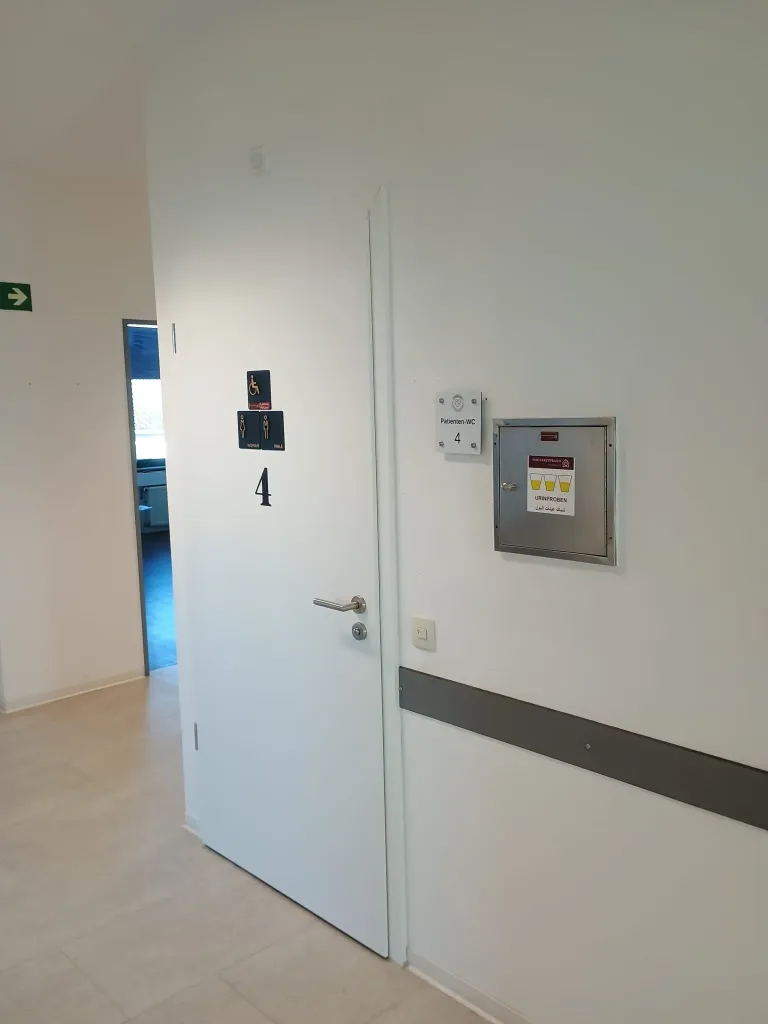 Empty treatment room with modern furniture in an medical office.