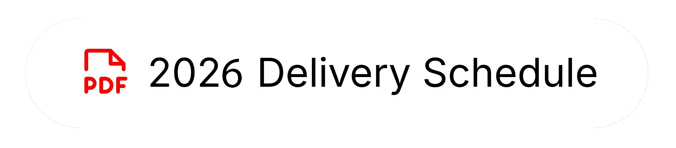 Button text indicating the schedule for Kentucky Organic Farm and Feed's 2025 animal feed freight deliveries.
