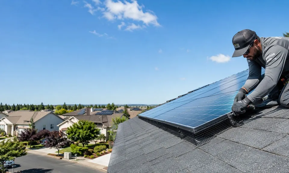 Solar Panel Bird Mesh