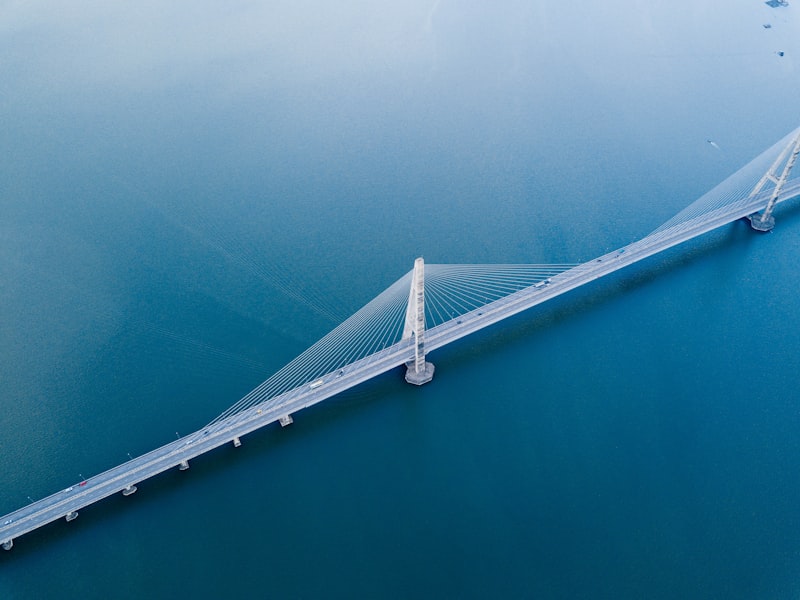 aerial view of boat on water
