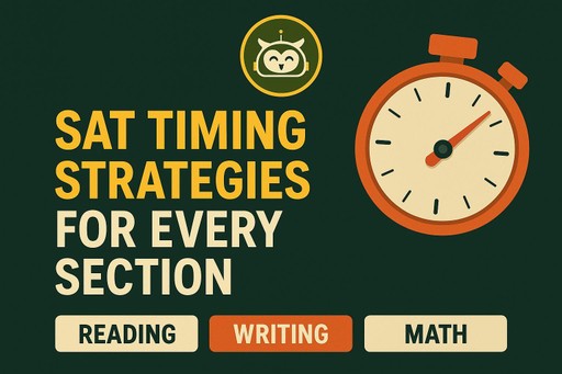 SAT Timing Strategies for Every Section - ChatSAT | Why Self Talk When ...