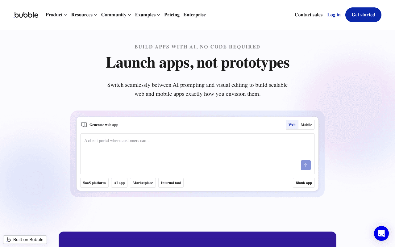 Bubble екранна снимка