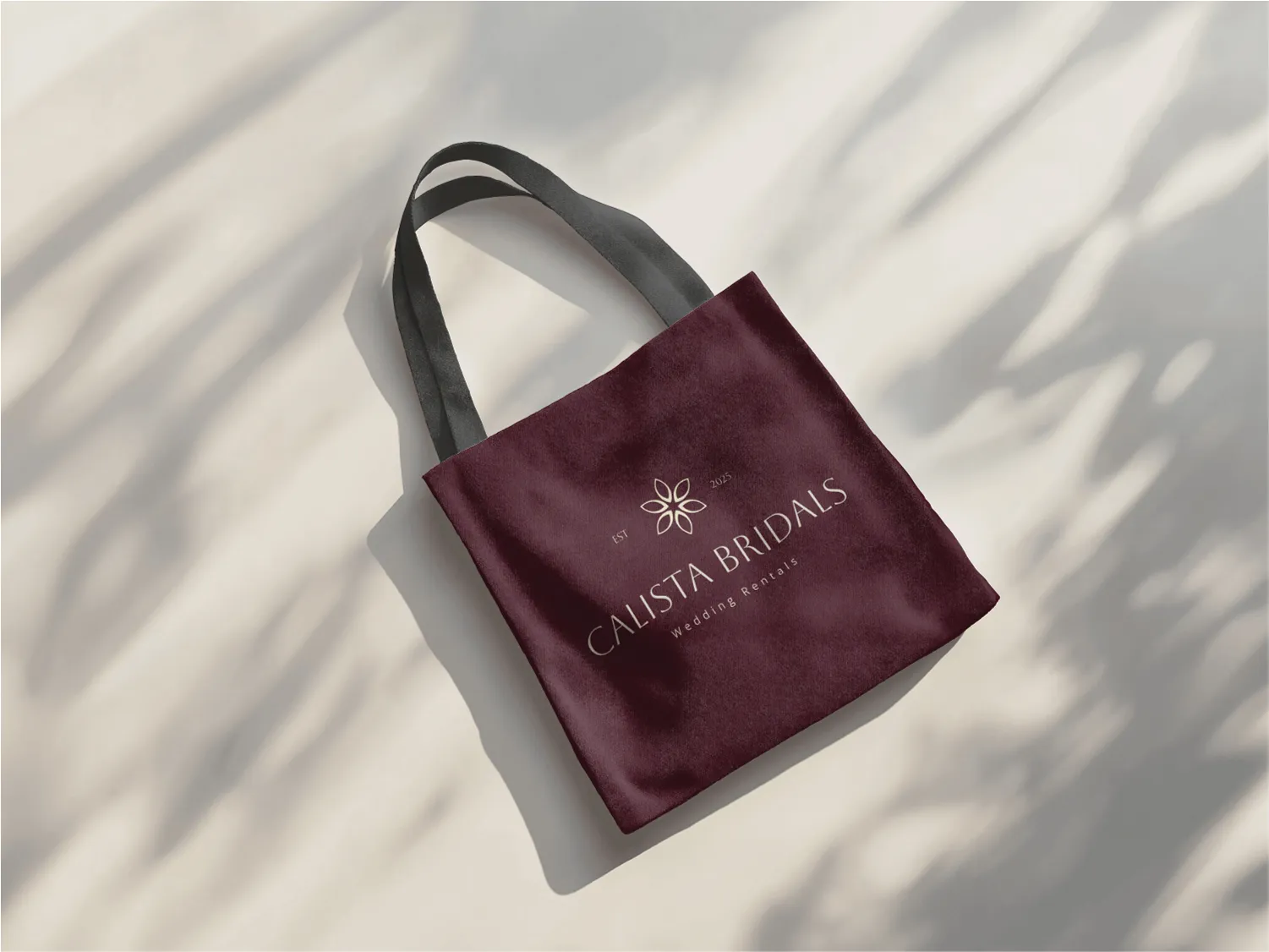 A mockup of bridal studio branding