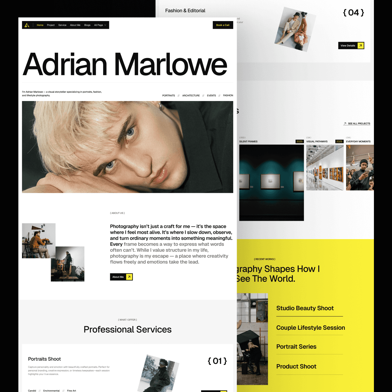 framer photographer template