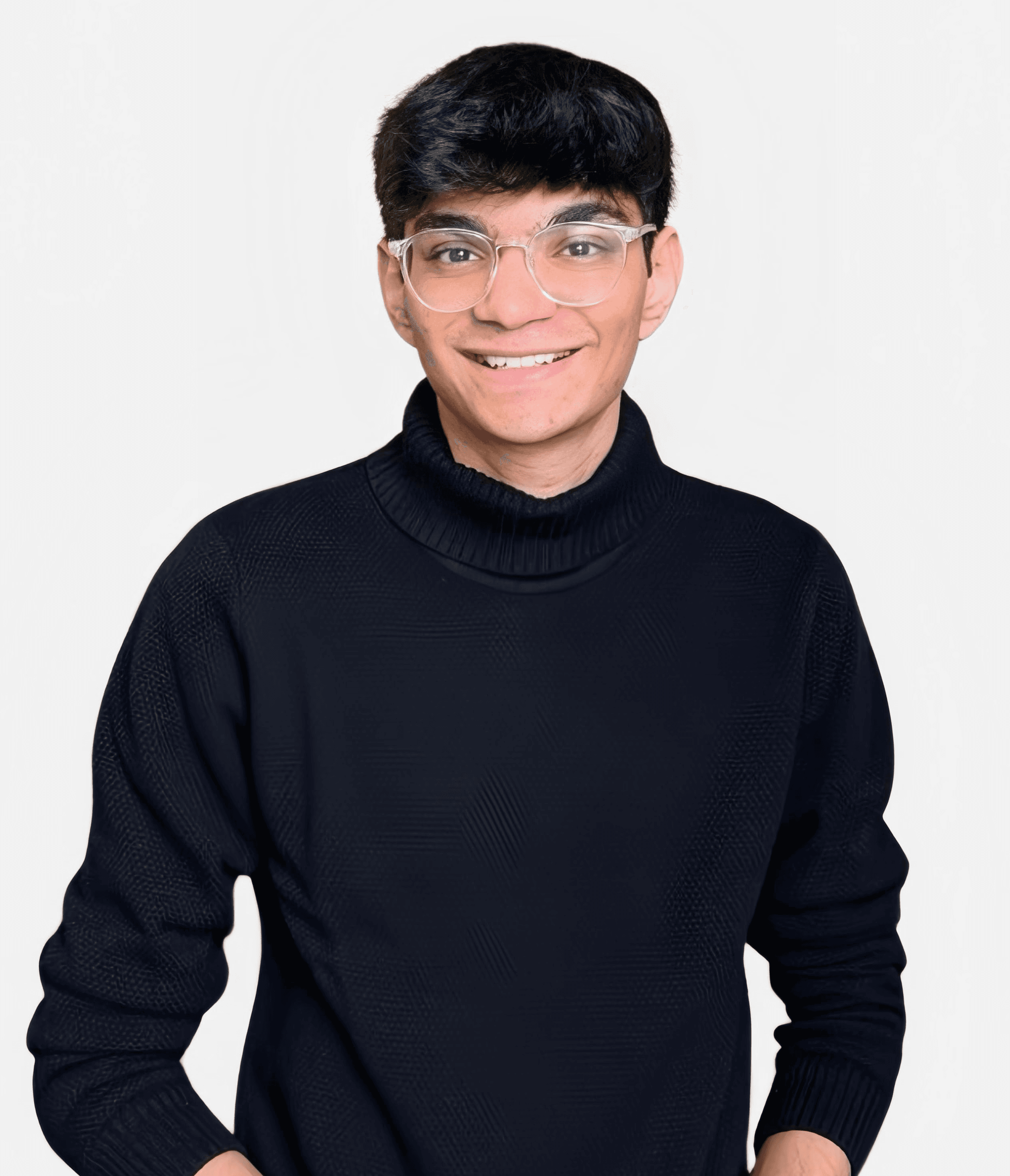 Portrait of portfolio creator – front view