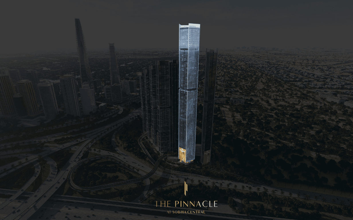 The pinnacle tower at sobha central