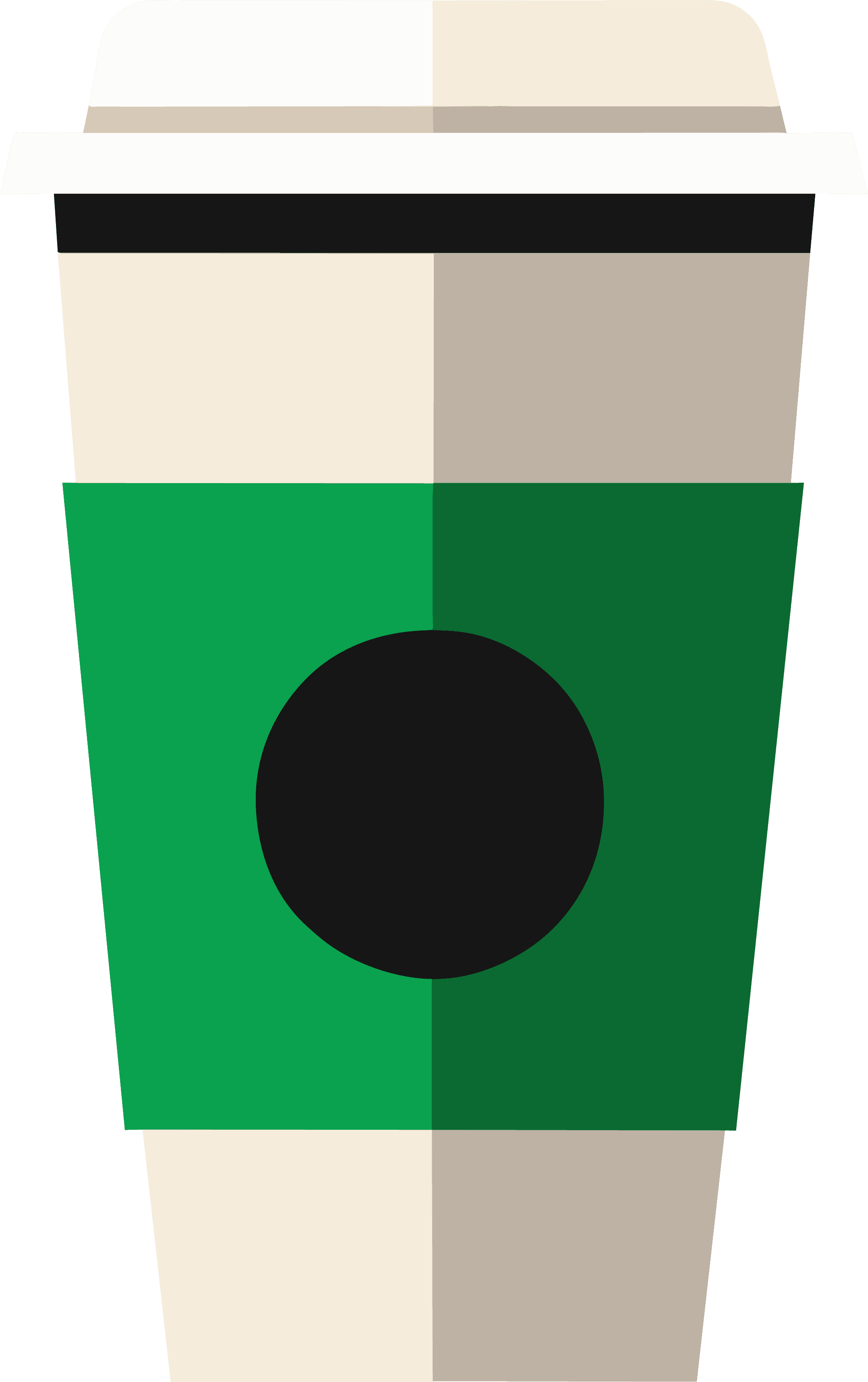 cream coffee cup with sleeve