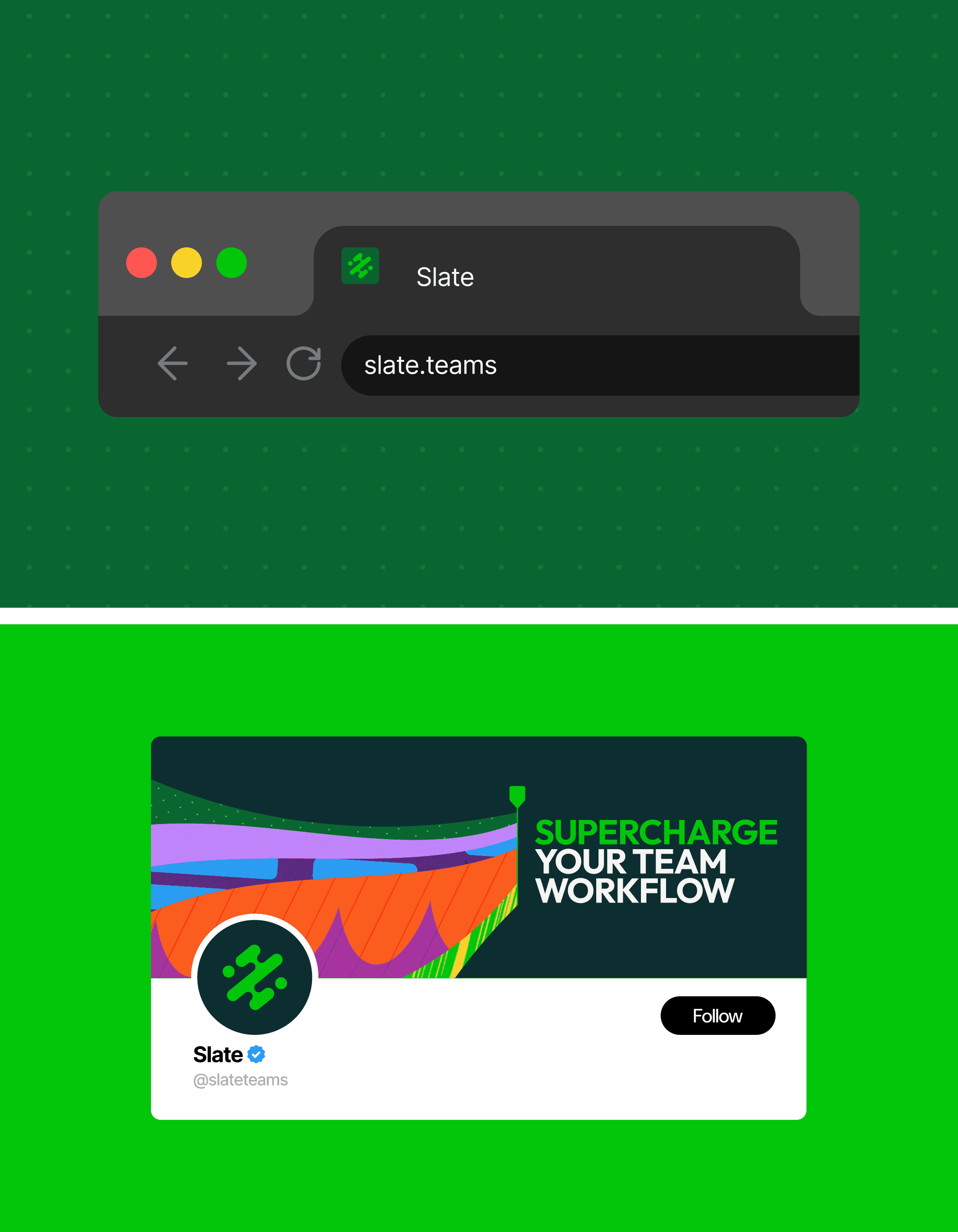 Social media editing software for social teams saas branding and verbal and visual identity built in 10 days in Figma by Sprint Dept. LinkedIn Favicon social, digital web