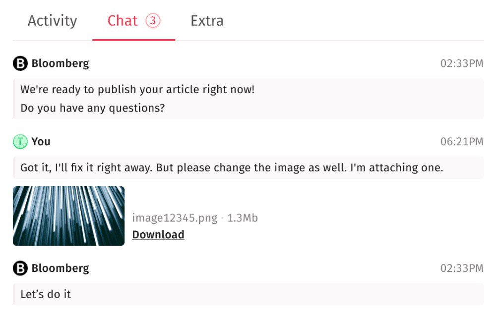Direct Publisher Chat
