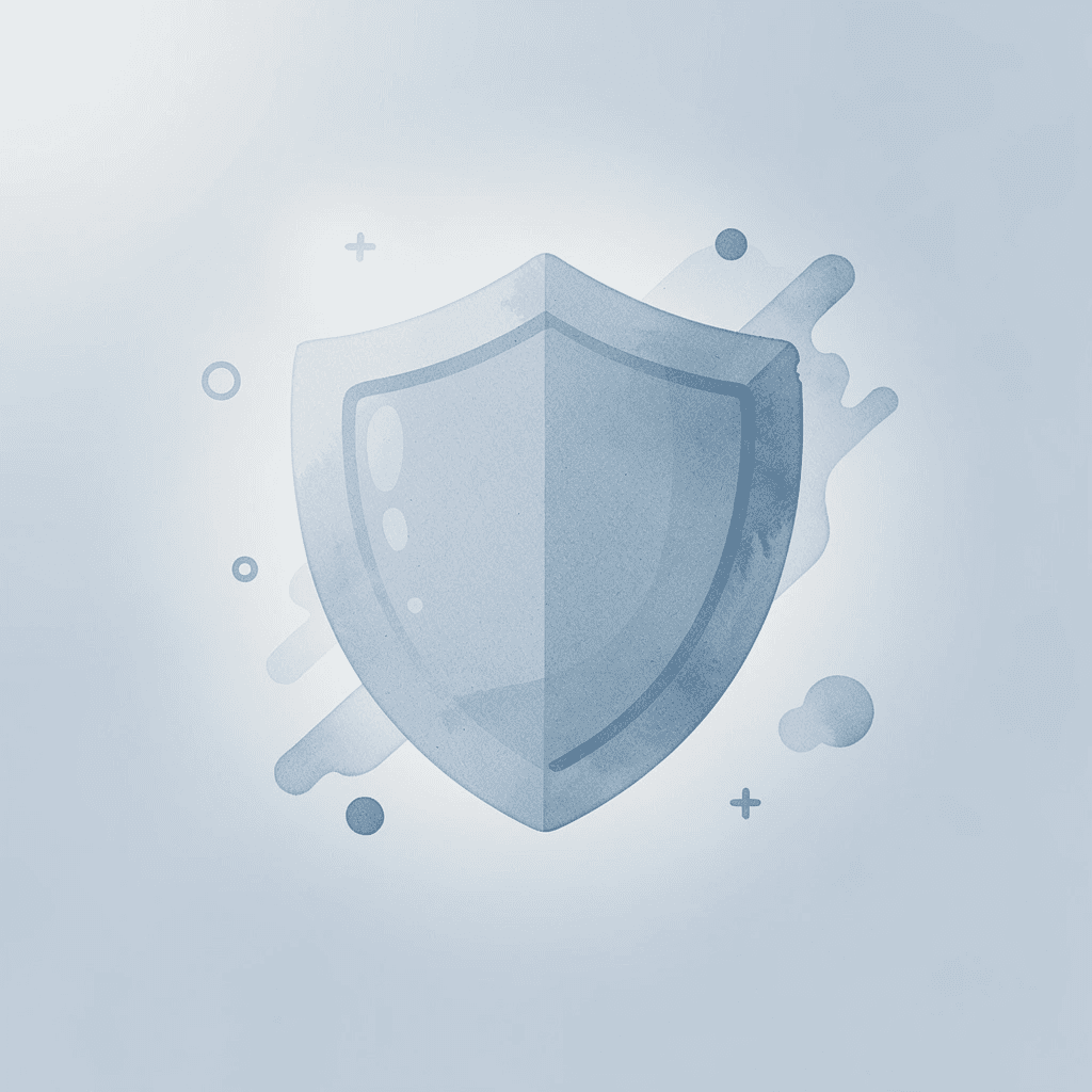 Shield icon representing protection and security for beginner traders
