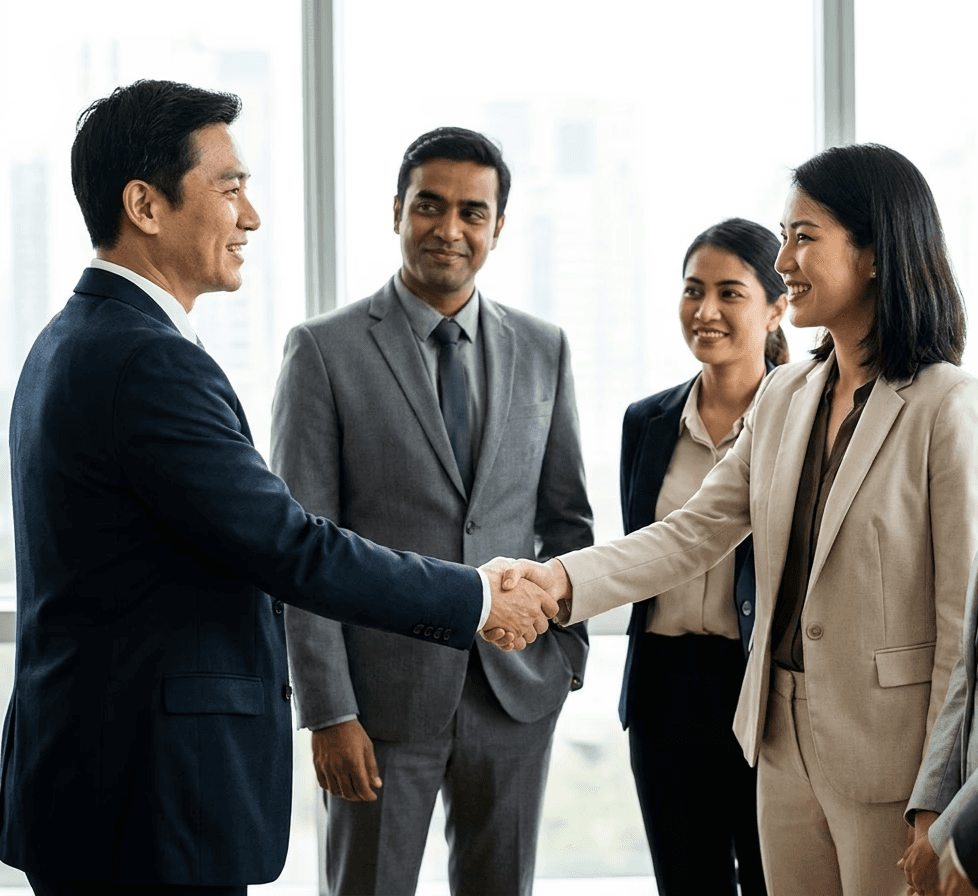 Photo of a company team