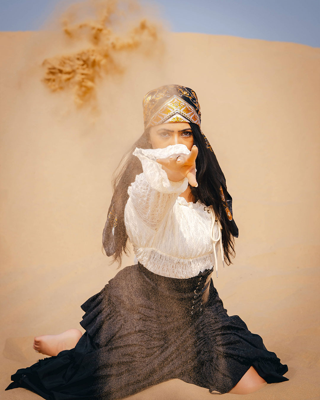 Outdoor desert session highlighting beauty and natural surroundings