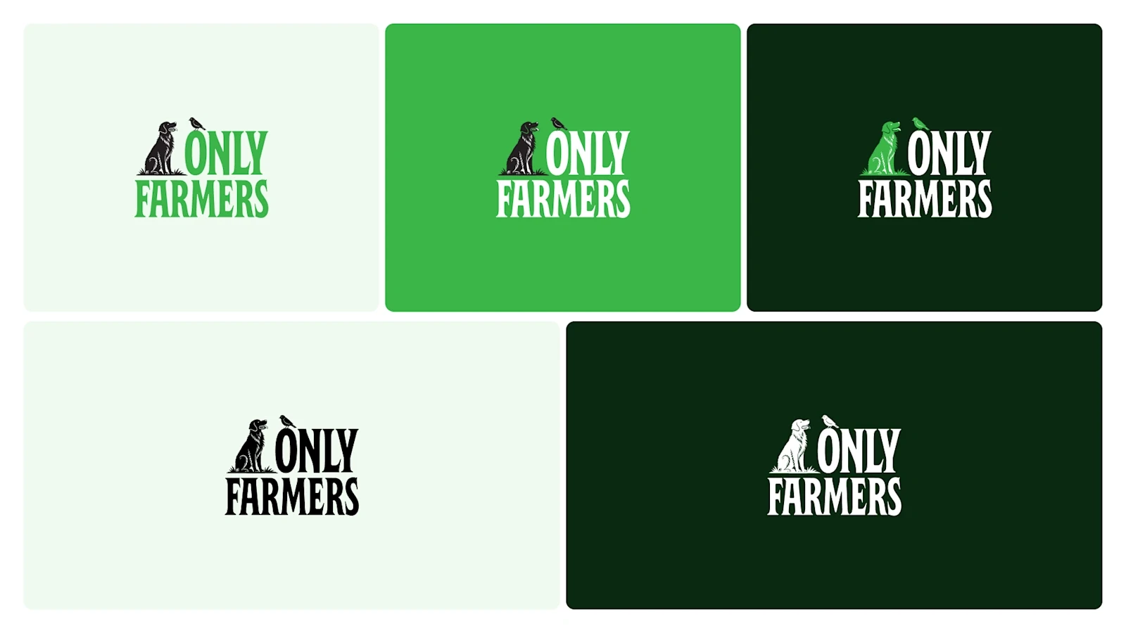 Only Farmers — Logo colourways