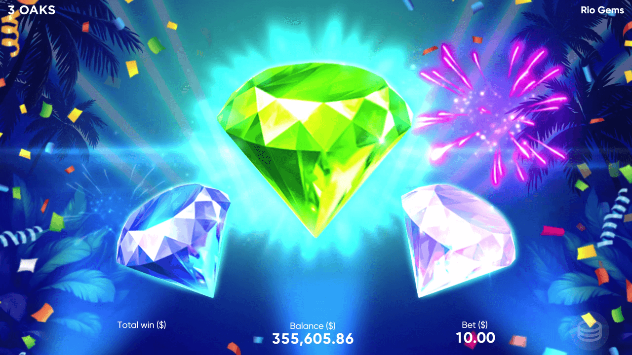 Rio Gems - capture officielle 3 Oaks Gaming