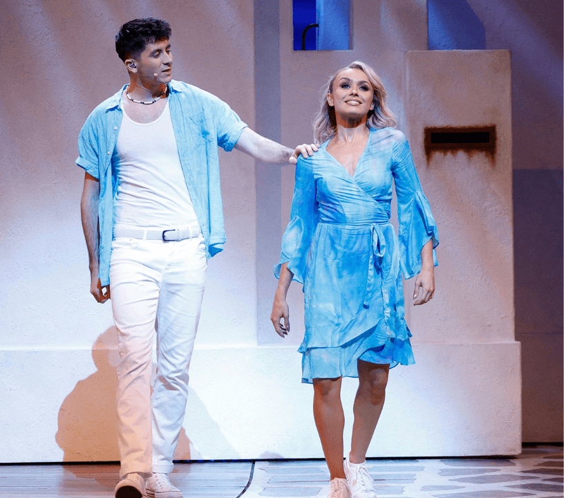 Book tickets Mamma Mia at the Novello Theatre in London for an unforgettable journey to Greece to the timeless tunes of ABBA!