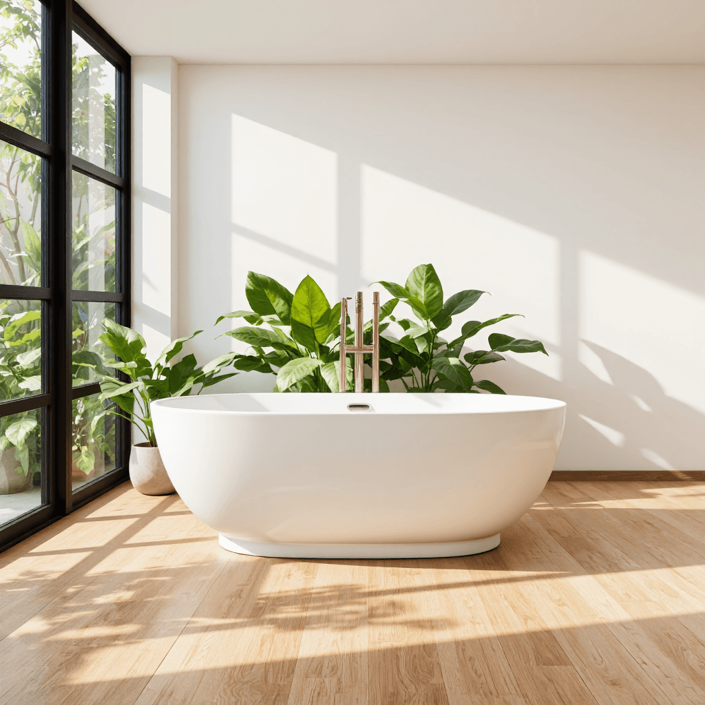 product photography of bathtub