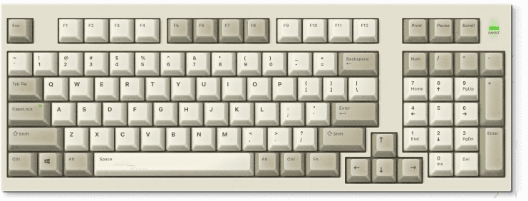 clavier pc old school