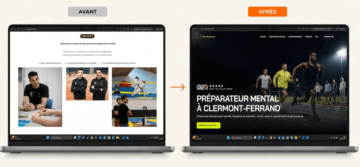 alliance digitale avant apres site perficience clermont ferrand