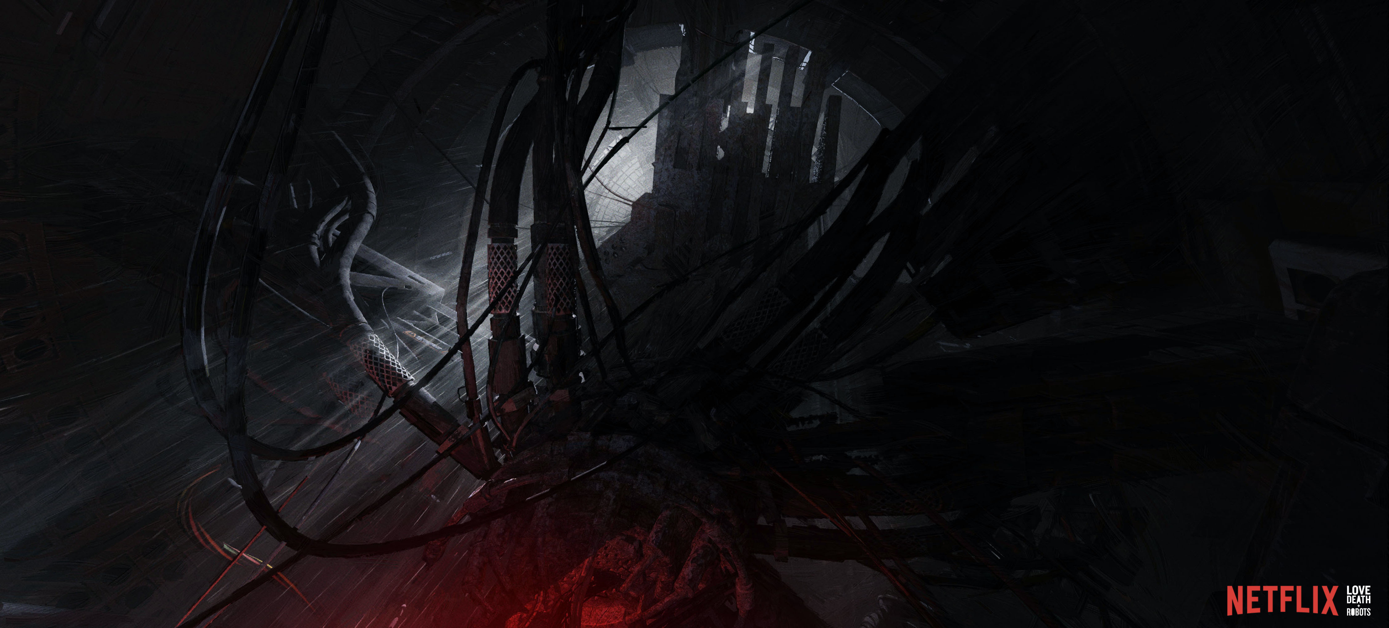 Spider-Rose atmosphere concept – visual tension study for the sci-fi environment