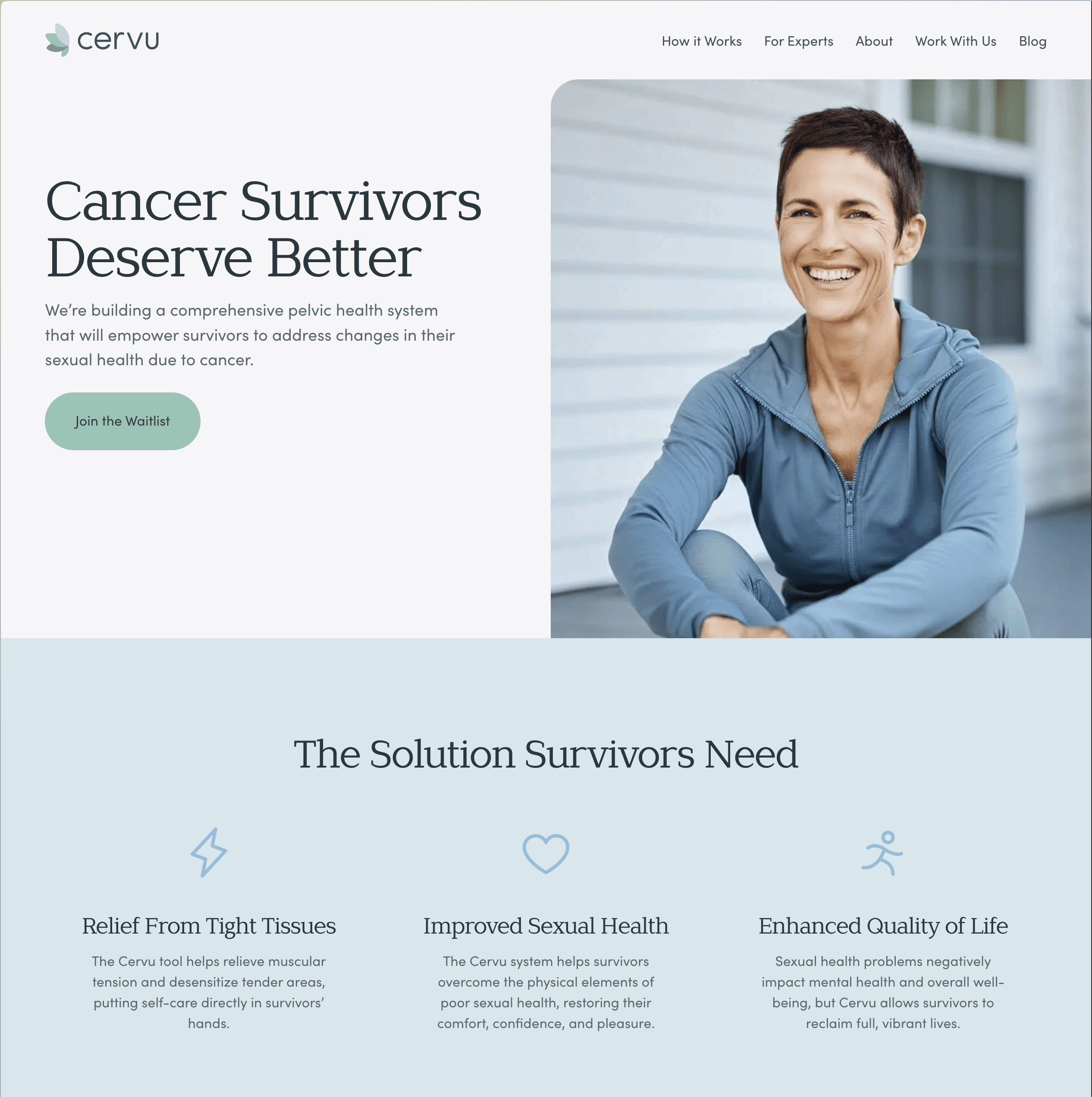 A screenshot of the hero section of a modern law firm website.