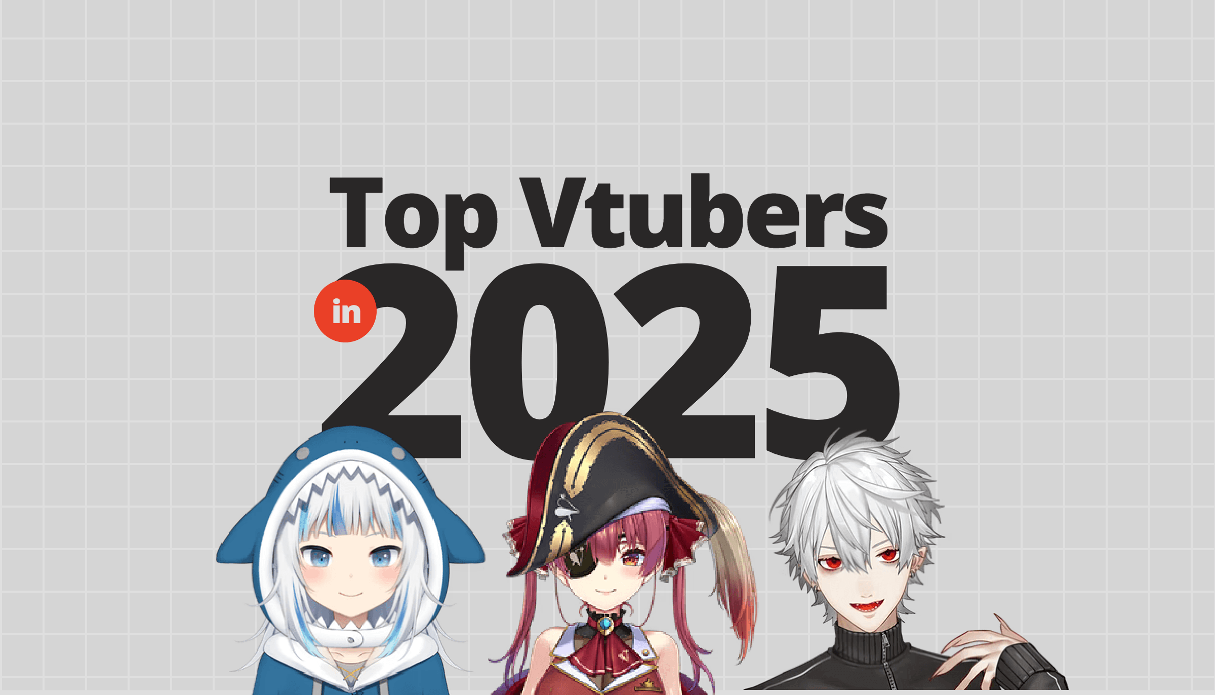 Top vtuber gawr gura, housho, kazuha