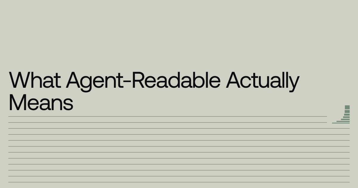 Waxell Connect blog: what agent-readable actually means