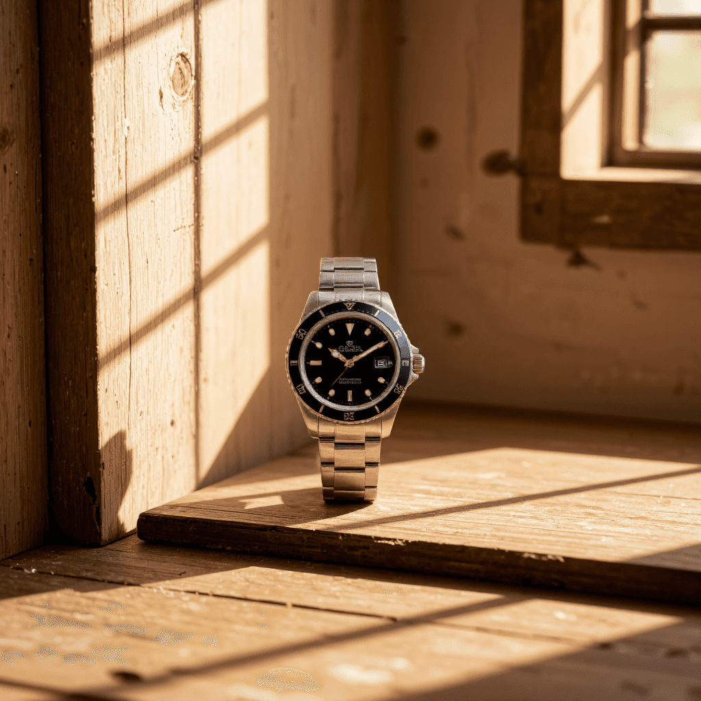 product photography of a wristwatch