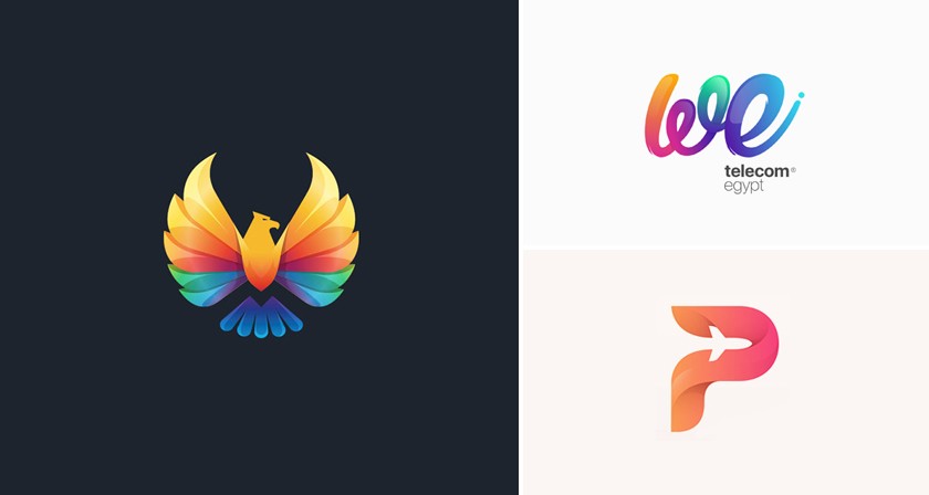 Gradients logo types