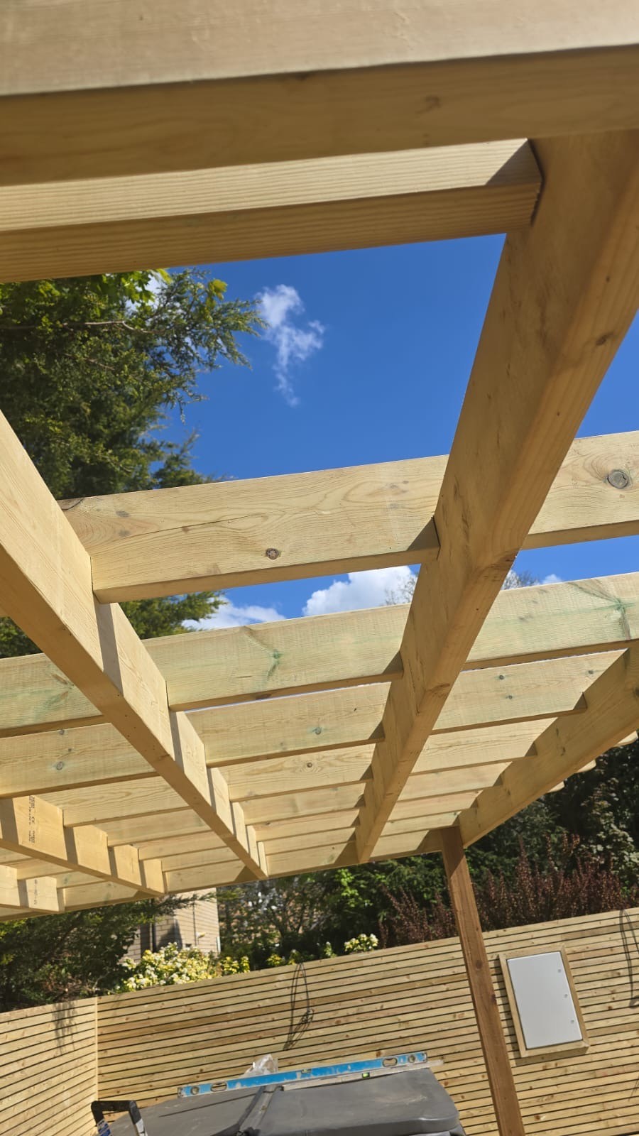 Timber pergola royston