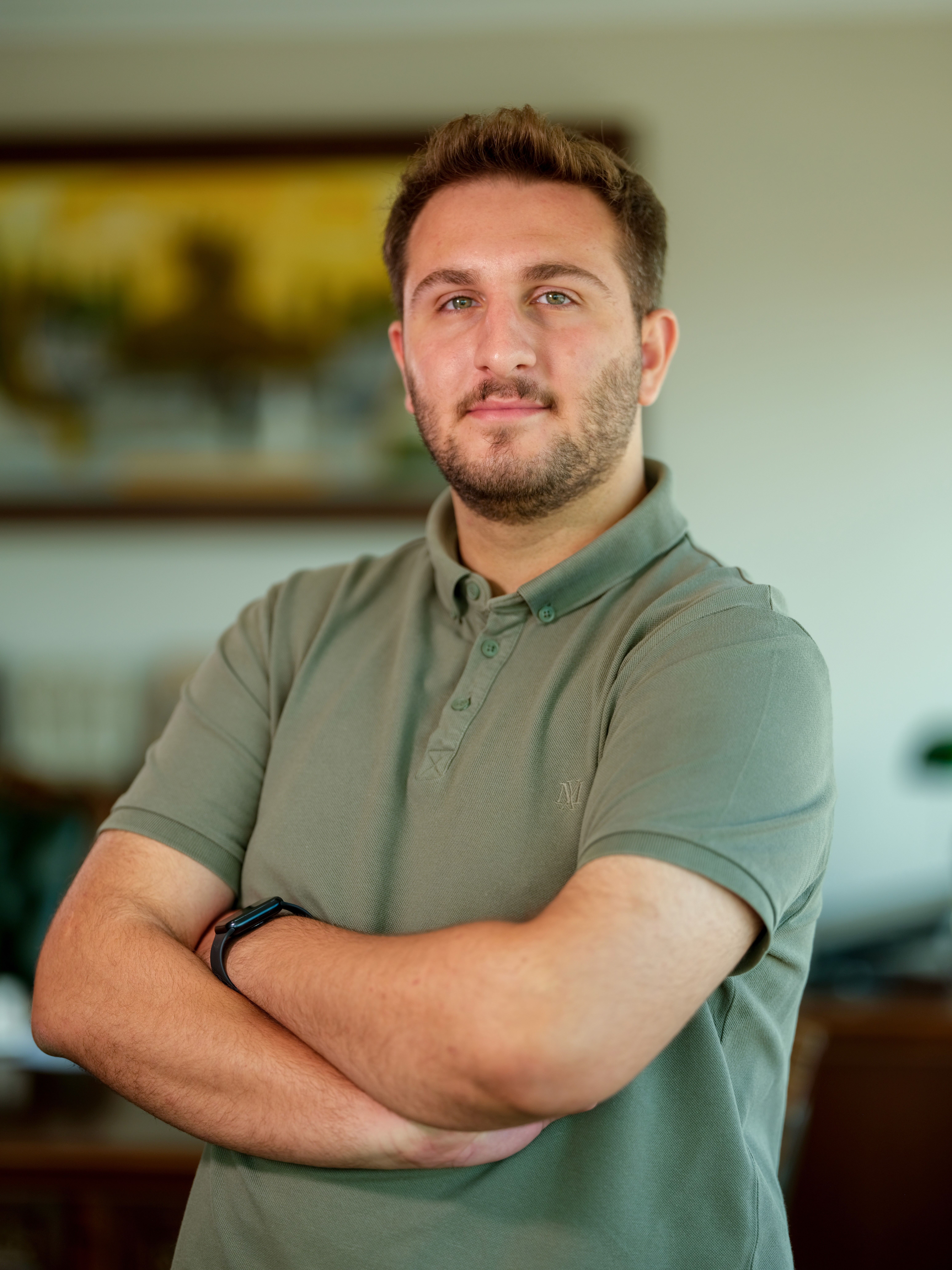 Portrait of a young man with beard
