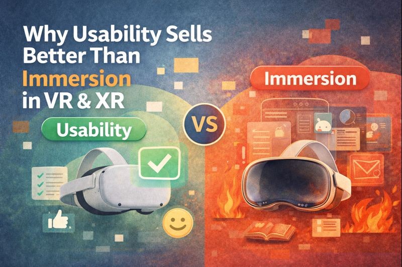Why Usability Sells Better Than Immersion in VR & XR