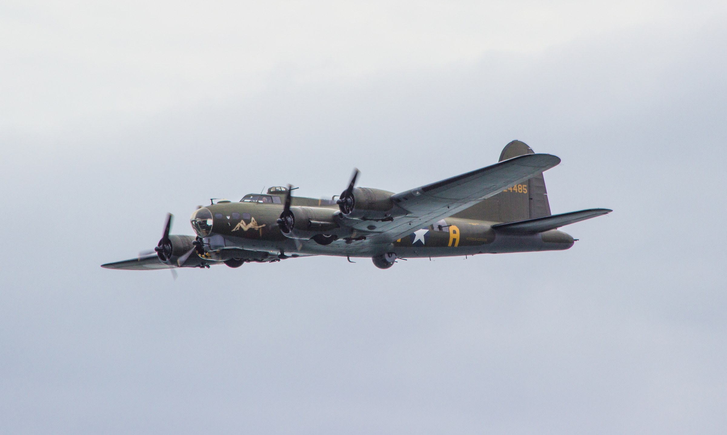 EVENTS · A Lancaster bomber at the air display.