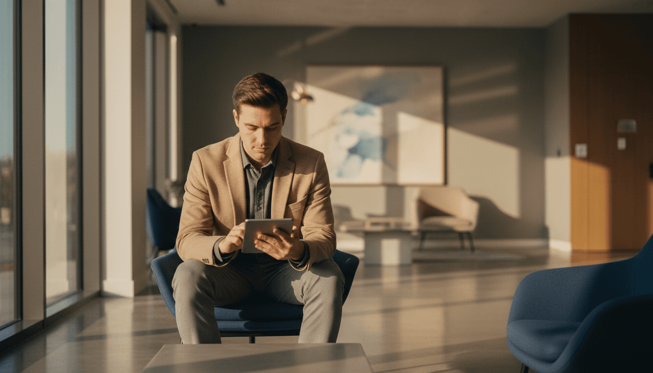 Person checking the status of a background check on a smartphone for a more mobile, improved candidate experience