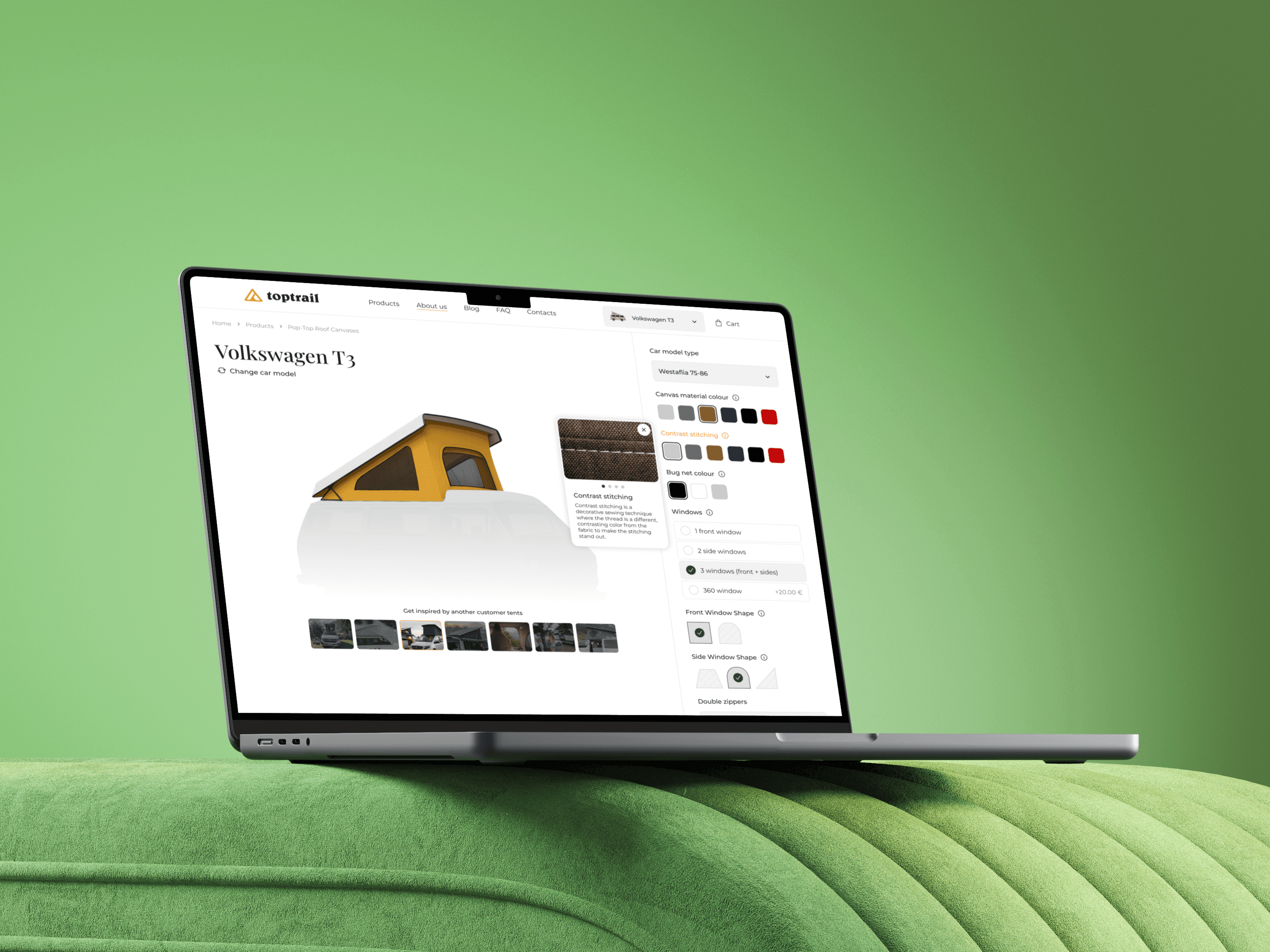 Mobile app user interface design and wireframe presentation in Luut Stuudio template.