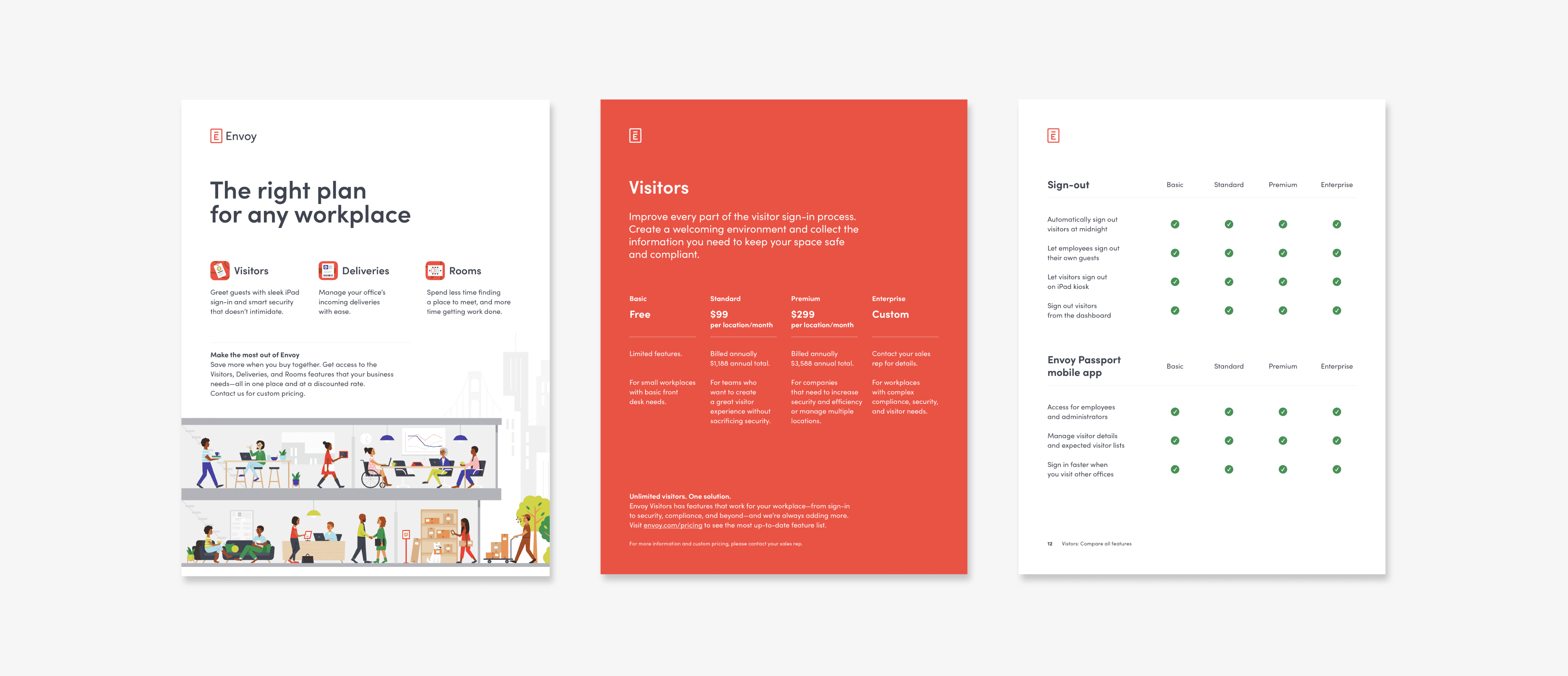 Pricing sheet pages