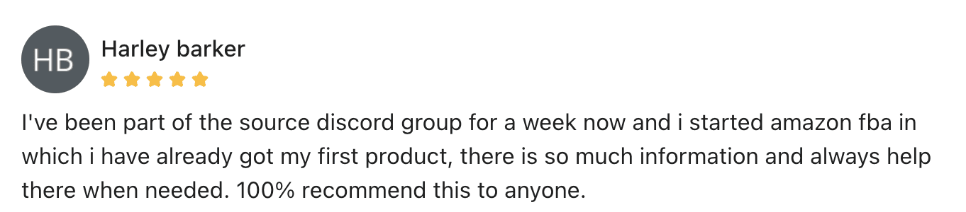 Amazon FBA mentoring positive reviews
